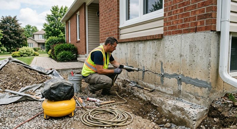 Basement Foundation Repair in West Greenwich, RI