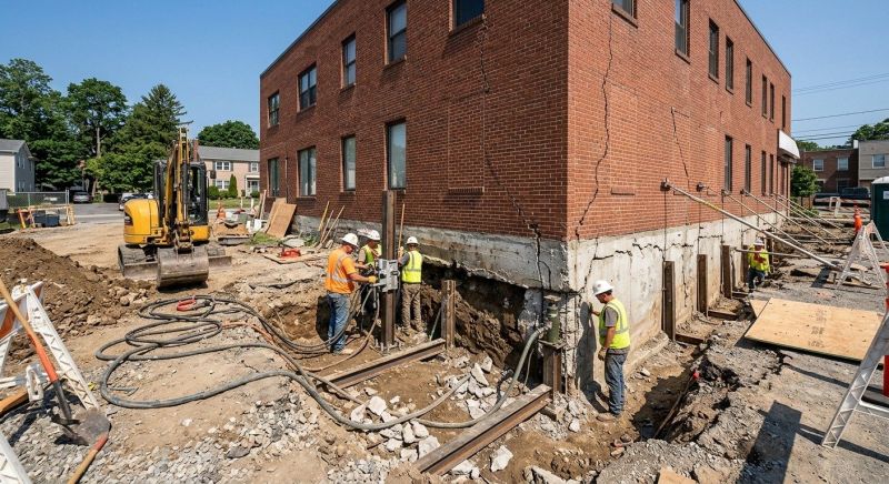 Building Foundation Repair in West Greenwich, RI