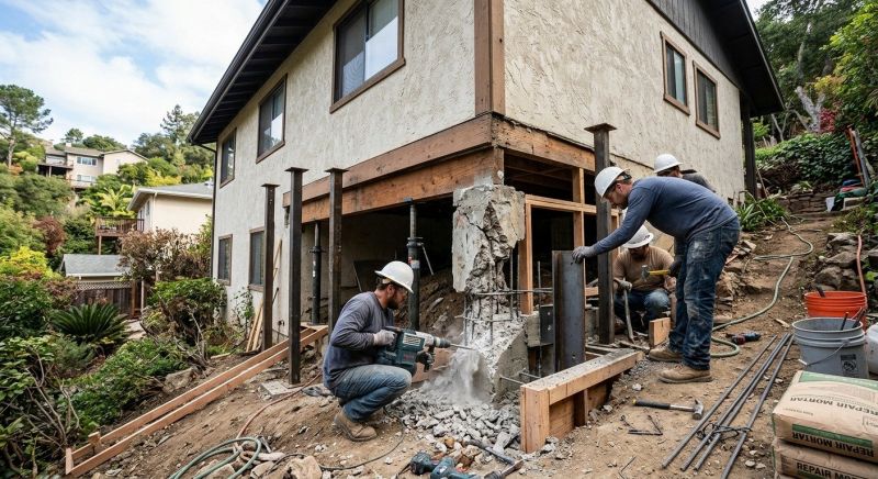 Concrete Foundation Repair in Hope Valley, RI