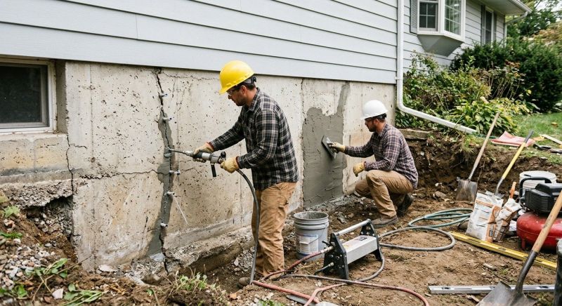 Concrete Foundation Repair in Providence County, RI
