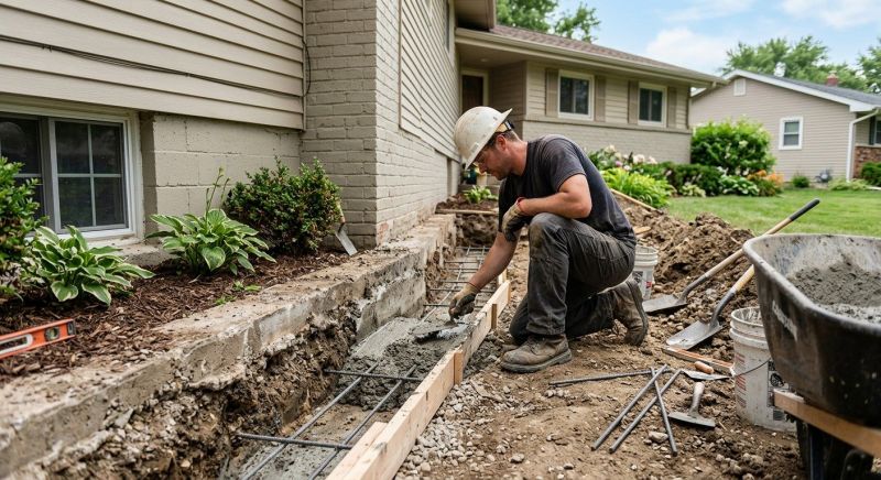 Concrete Foundation Repair in West Kingston, RI