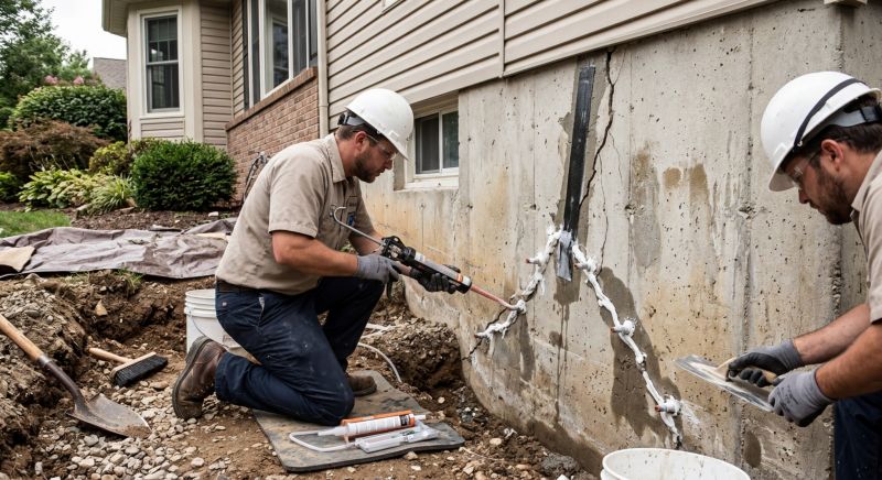 Cracked Foundation Repair in Danielson, CT