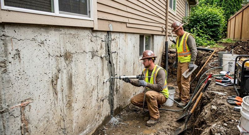 Cracked Foundation Repair in Dighton, MA
