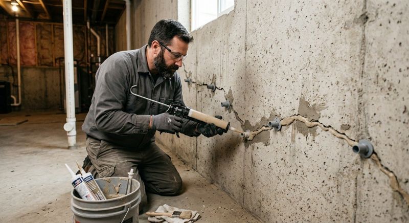 Cracked Foundation Repair in Somerset, MA