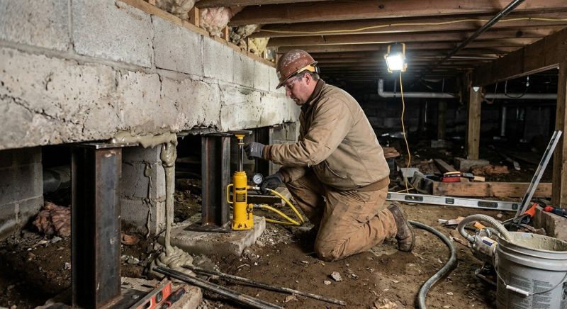 Crawl Space Leveling in North Kingstown, RI