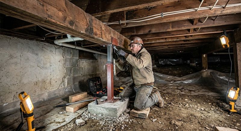 Crawlspace Foundation Repair in Bristol County, RI