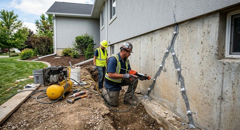Foundation Crack Repair in Bradford, RI