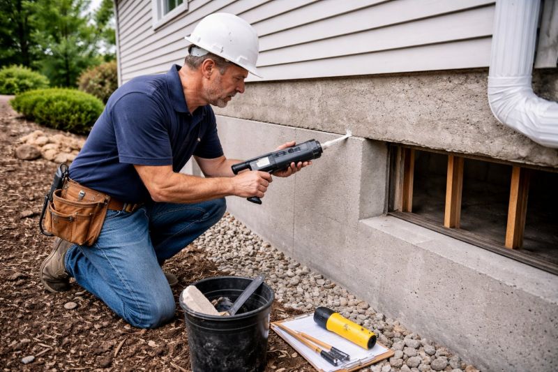 Foundation Crack Sealing in North Kingstown, RI