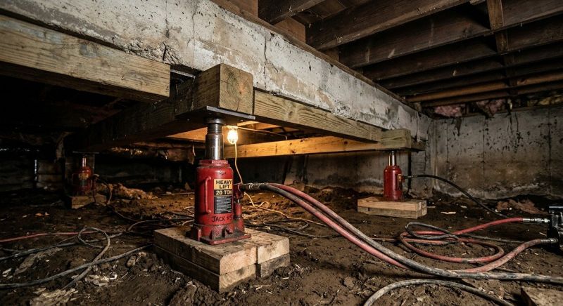 Foundation Jacking in Chepachet, RI