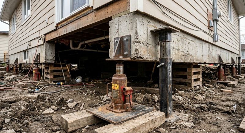 Foundation Jacking in Dighton, MA