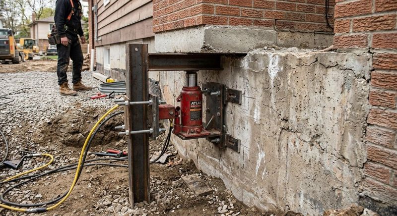 Foundation Jacking in Johnston, RI