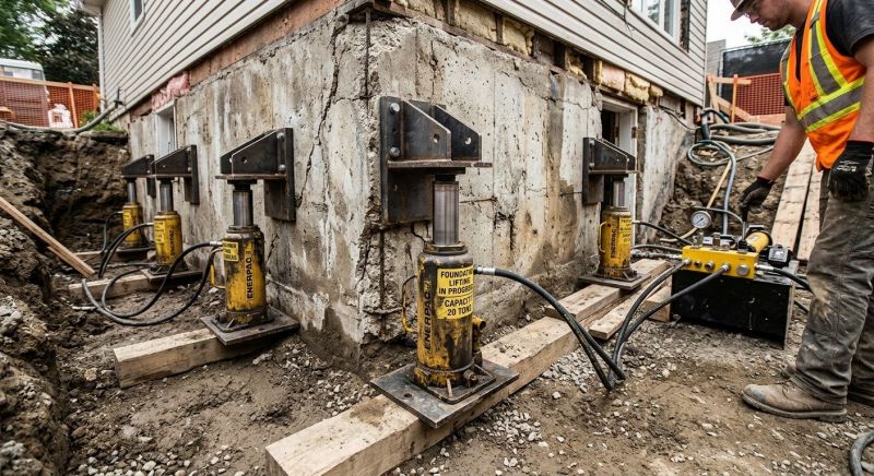 Foundation Jacking in Plainfield, CT