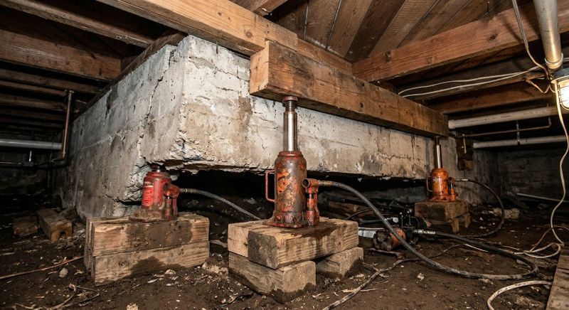 Foundation Jacking in Warwick, RI