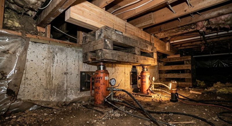 Foundation Jacking in West Warwick, RI