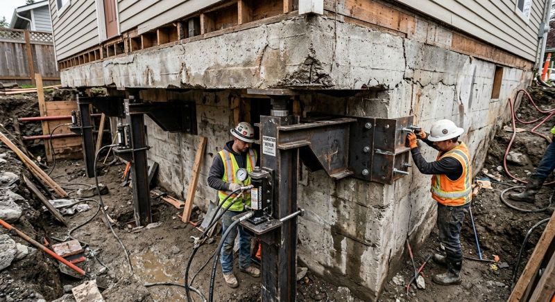 Foundation Lifting in Chepachet, RI