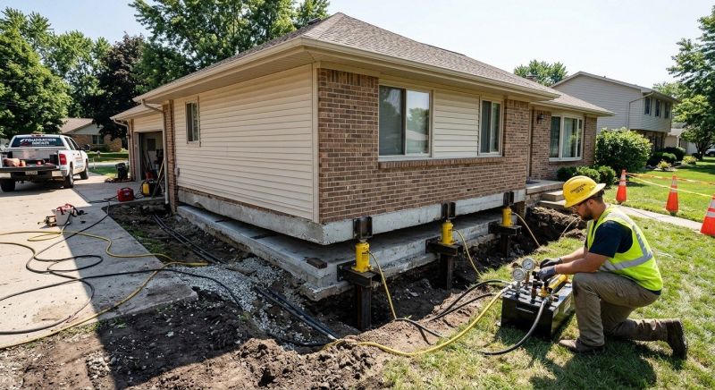 Foundation Lifting in Coventry, RI