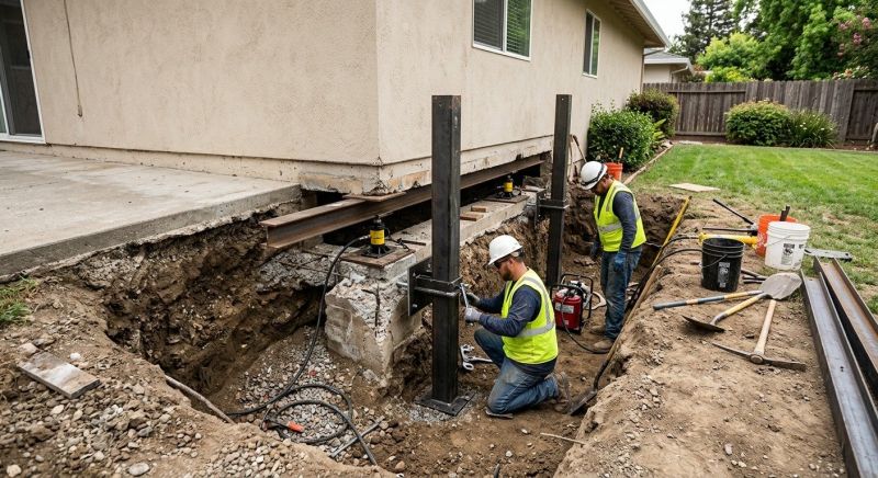 Foundation Pier Repair in North Kingstown, RI