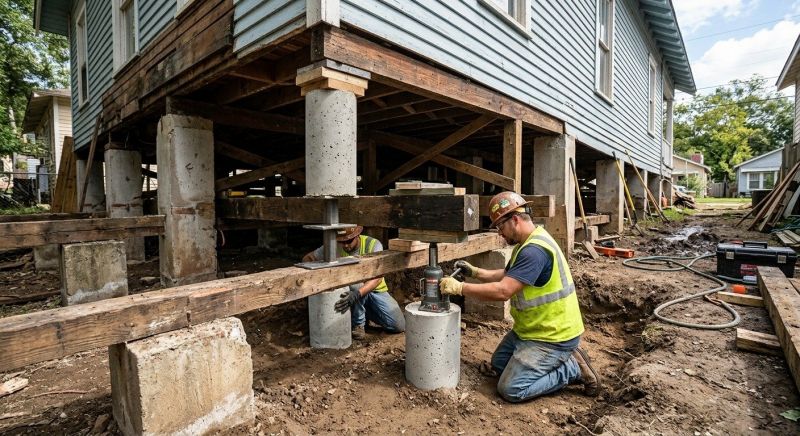 Foundation Pier Repair in North Kingstown, RI