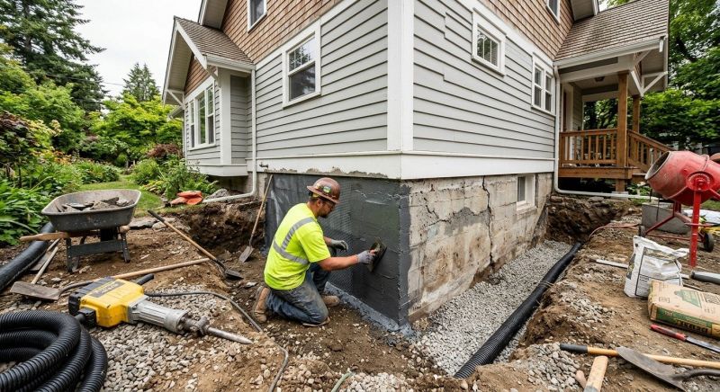 Foundation Renovation in North Kingstown, RI