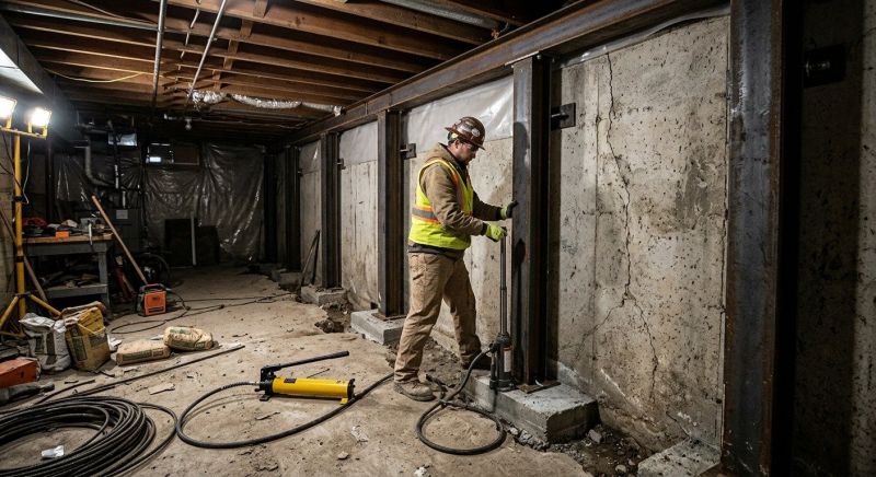 Foundation Stabilizing in Foster, RI