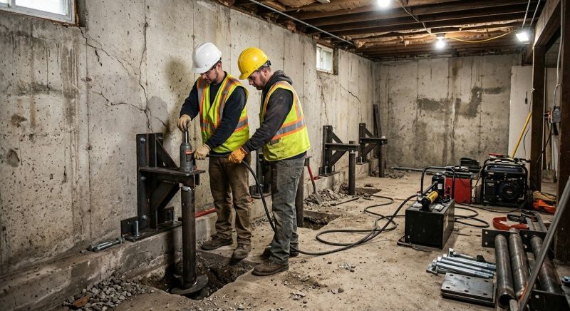 Foundation Stabilizing in Johnston, RI