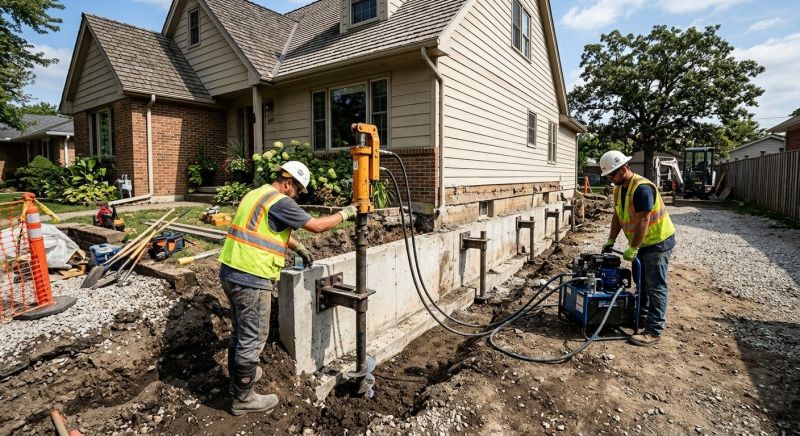 Foundation Stabilizing in North Kingstown, RI