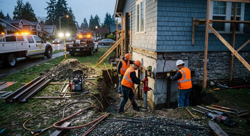 Foundation Stabilizing in Rehoboth, MA