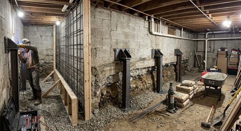 Foundation Stabilizing in West Kingston, RI