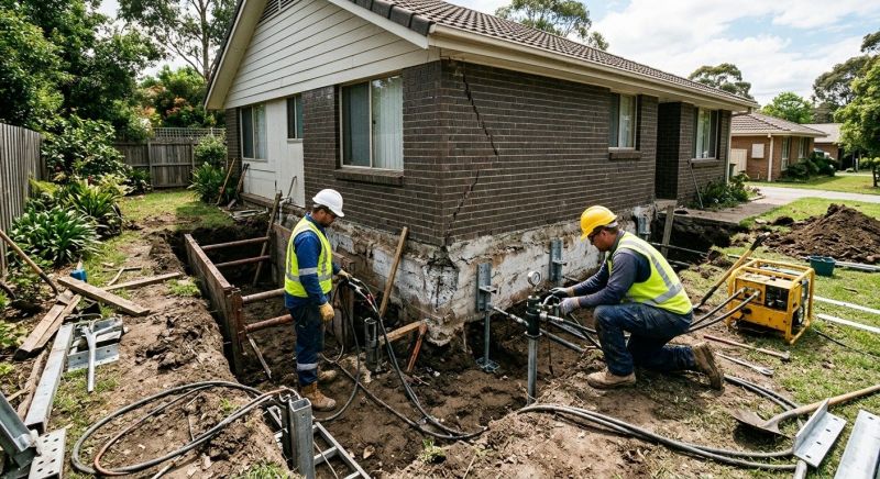 Foundation Stabilizing in Westerly, RI