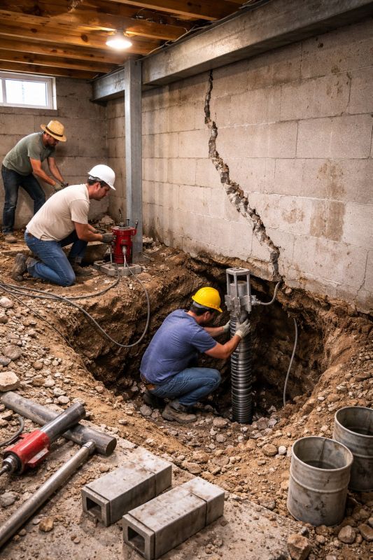 Foundation Structural Repair in Rehoboth, MA