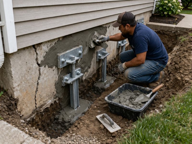 House Foundation Repair in Fall River, MA