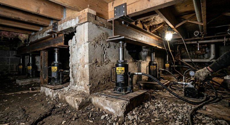 House Leveling in East Greenwich, RI