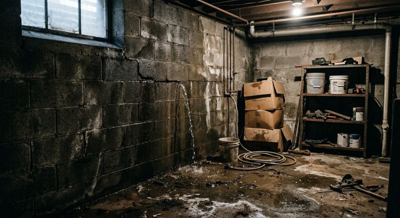 Leaking Foundation Repair in North Kingstown, RI