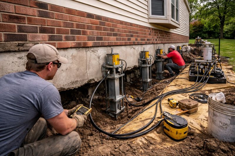 Settling Foundation Service in Pawcatuck, CT