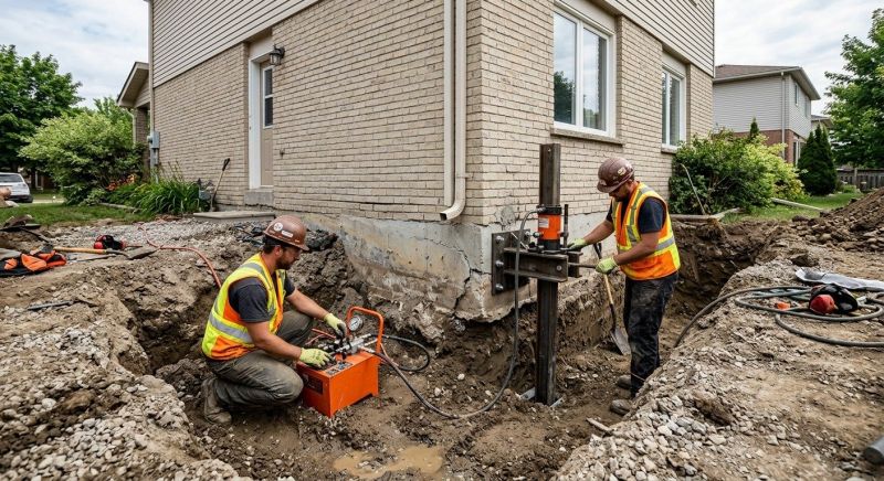 Sinking Foundation Lifting in North Kingstown, RI