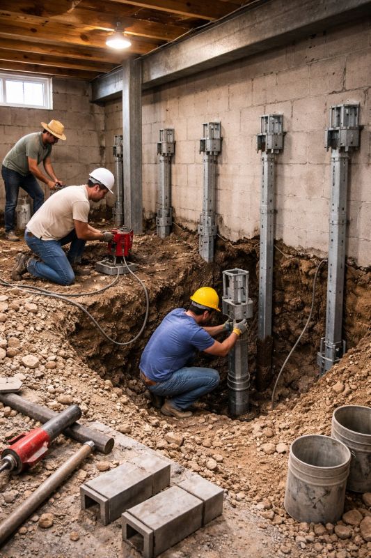 Structural Underpinning in North Kingstown, RI