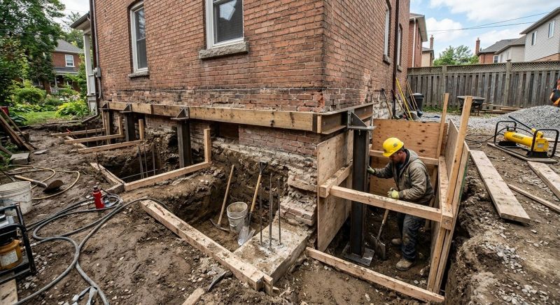 Structural Underpinning in North Kingstown, RI
