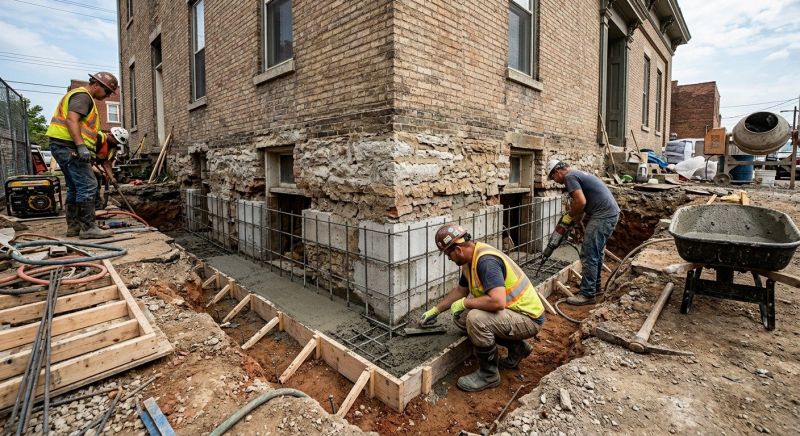 Structural Underpinning in North Kingstown, RI
